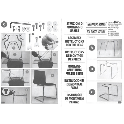 LOLLIPOP LEGS καρέκλα polycarbonate ΔΙΑΦΑΝΟ, 46x46x87h 