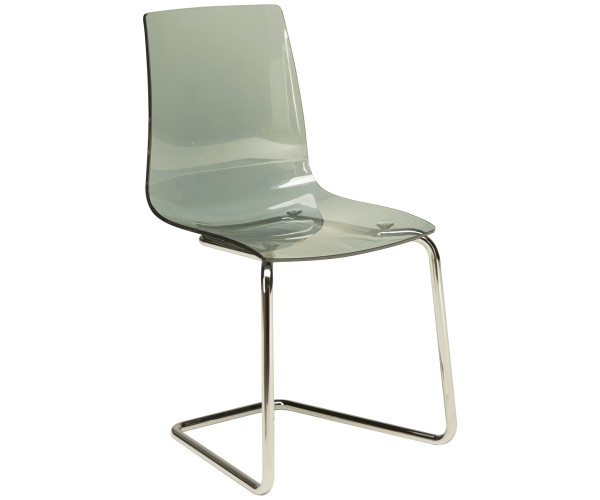 LOLLIPOP LEGS καρέκλα polycarbonate ΔΙΑΦ. ΓΚΡΙ, 46x46x87h LOLLIPOP LEGS καρέκλα polycarbonate ΔΙΑΦ. ΓΚΡΙ, 46x46x87h