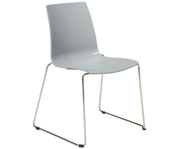 LOLLIPOP SLITTA καρέκλα polycarbonate gloss ΓΚΡΙ, 48x54x87h LOLLIPOP SLITTA καρέκλα polycarbonate gloss ΓΚΡΙ, 48x54x87h