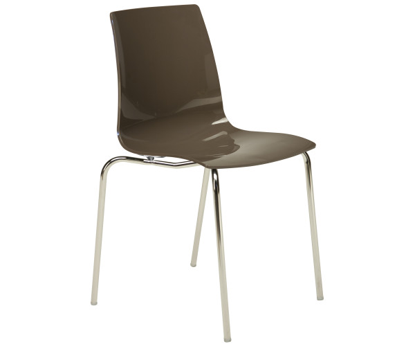 LOLLIPOP-4P καρέκλα polycarbonate gloss ΜΟΚΑ, 42x46x87 LOLLIPOP-4P καρέκλα polycarbonate gloss ΜΟΚΑ, 42x46x87