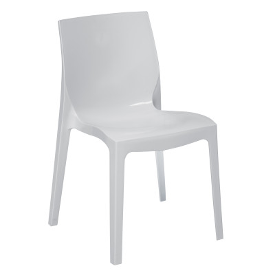 ICE καρέκλα polypropylene higlopp ΛΕΥΚΟ, 50x50x80