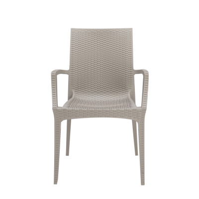 BISTROT-A πολυθρόνα κήπου polypropylene ΜΠΕΖ ΑΝΟΙΚΤΟ, 57x54xΗ89