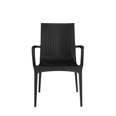 BISTROT-A πολυθρόνα κήπου polypropylene ΑΝΘΡΑΚΙ, 57x54xΗ89