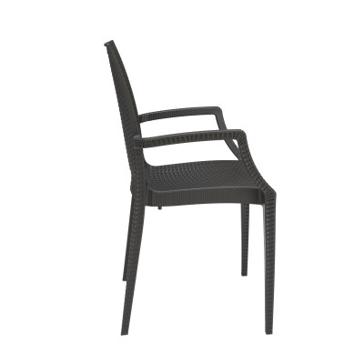 BISTROT-A πολυθρόνα κήπου polypropylene ΜΟΚΑ, 57x54xΗ89
