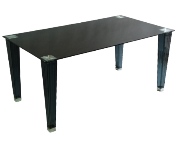 MARTE τραπέζι polycarbonate διαφ. ΓΚΡΙ κρύσταλλο ΜΑΥΡΟ, 90x160xΗ75 MARTE τραπέζι polycarbonate διαφ. ΓΚΡΙ κρύσταλλο ΜΑΥΡΟ, 90x160xΗ75