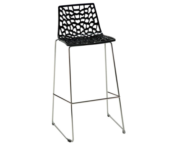 SPIDER FIX σκαμπό ψηλό polycarbonate ΜΑΥΡΟ, 50x47x98h SPIDER FIX σκαμπό ψηλό polycarbonate ΜΑΥΡΟ, 50x47x98h
