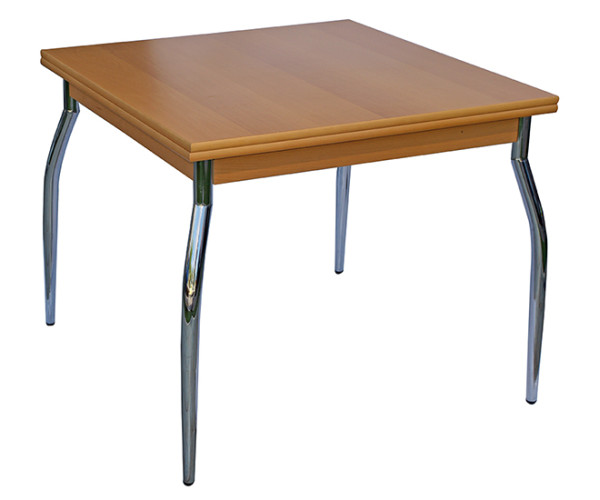 CRONOS τραπέζι χρωμίου ξύλο ΧΡΩΜΑ ΕΠΙΛΟΓΗΣ, 90x90(x2)xH75 CRONOS τραπέζι χρωμίου ξύλο ΧΡΩΜΑ ΕΠΙΛΟΓΗΣ, 90x90(x2)xH75