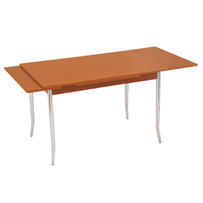 TABULA τραπέζι χρωμίου ξύλο ΧΡΩΜΑ ΕΠΙΛΟΓΗΣ, 70x110(+30+30)xH75