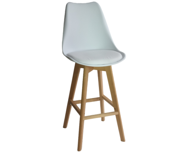 BERG-STOOL σκαμπό ψηλό ξύλο pp ΛΕΥΚΟ 49x54xH106/67 BERG-STOOL σκαμπό ψηλό ξύλο pp ΛΕΥΚΟ 49x54xH106/67
