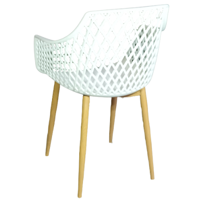 RIVIERA πολυθρόνα polypropylene ΛΕΥΚΟ, 57x55x84