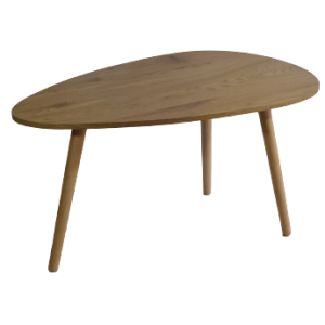 COCU-HIGH τραπεζάκι σαλονιού ξύλο ΦΥΣΙΚΟ, 105x63x47