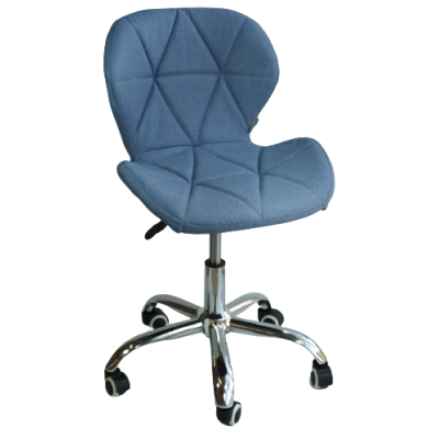 ZOZE-OF καρέκλα γραφείου ΥΦΑΣΜΑ ΜΠΛΕ / 49x51xH73-84