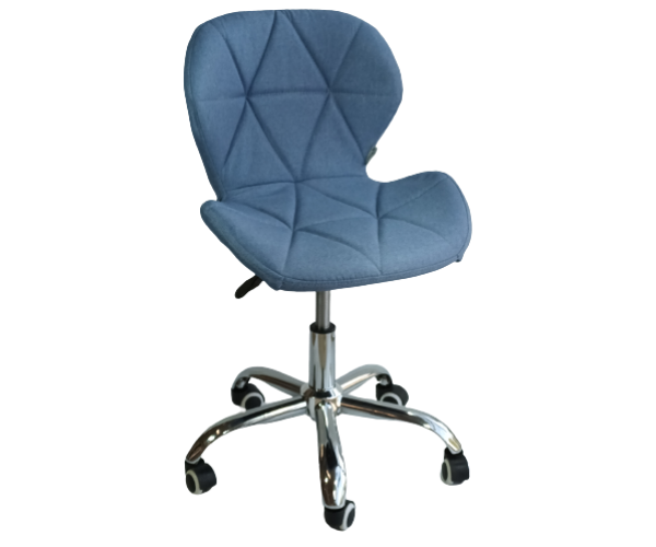 ZOZE-OF καρέκλα γραφείου ΥΦΑΣΜΑ ΜΠΛΕ / 49x51xH73-84