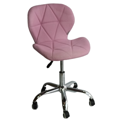 ZOZE-OF καρέκλα γραφείου ΥΦΑΣΜΑ ΡΟΖ / 49x51xH73-84