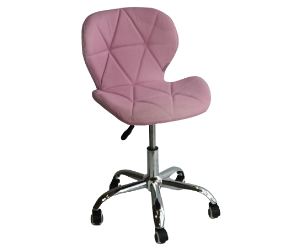 ZOZE-OF καρέκλα γραφείου ΥΦΑΣΜΑ ΡΟΖ / 49x51xH73-84