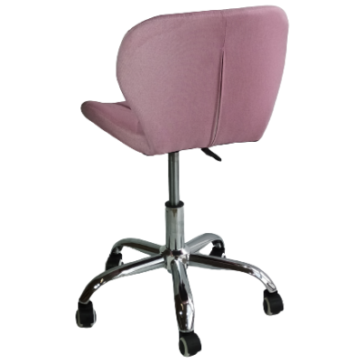ZOZE-OF καρέκλα γραφείου ΥΦΑΣΜΑ ΡΟΖ / 49x51xH73-84