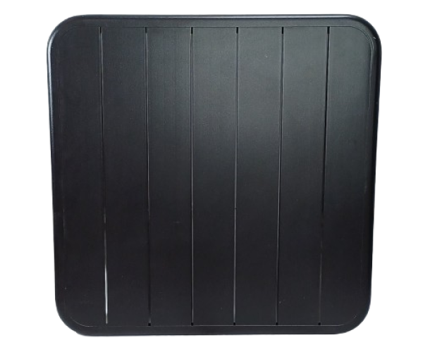 PORTO-TOP καπάκι αλουμινίου ΜΑΥΡΟ, 80x80x3 PORTO-TOP καπάκι αλουμινίου ΜΑΥΡΟ, 80x80x3