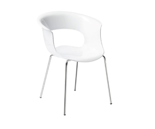 MISS B πολυθρόνα polycarbonate GLOSS ΛΕΥΚΗ, 58x58x71 MISS B πολυθρόνα polycarbonate GLOSS ΛΕΥΚΗ, 58x58x71