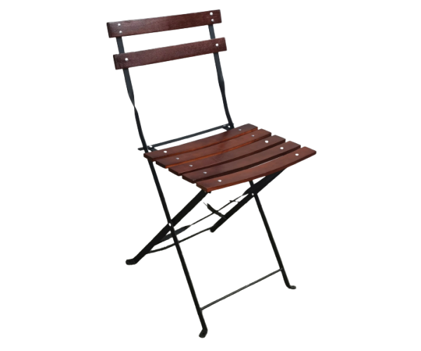 TRADITIONAL-C-WOOD καρέκλα κήπου μεταλλική με ξύλο ΚΑΡΥΔΙ / 38x42xH82 TRADITIONAL-C-WOOD καρέκλα κήπου μεταλλική με ξύλο ΚΑΡΥΔΙ / 38x42xH82