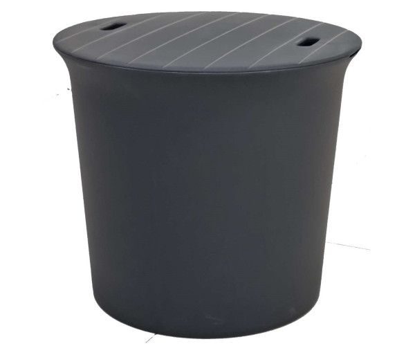 BISTRO-WOOD τραπεζάκι κήπου polypropylene ΑΝΘΡΑΚΙ, Φ48xH43 BISTRO-WOOD τραπεζάκι κήπου polypropylene ΑΝΘΡΑΚΙ, Φ48xH43