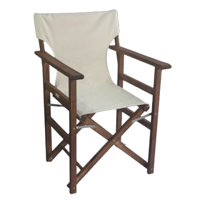 DIRECTOR-ECO πολυθρόνα σκηνοθέτη ξύλινη εμποτισμού ΚΑΡΥΔΙ / 58x55xH90