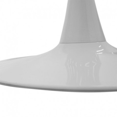 SIMPLE τραπέζι μεταλλικό με επιφάνεια mdf ΛΕΥΚΟ, Φ80xh75