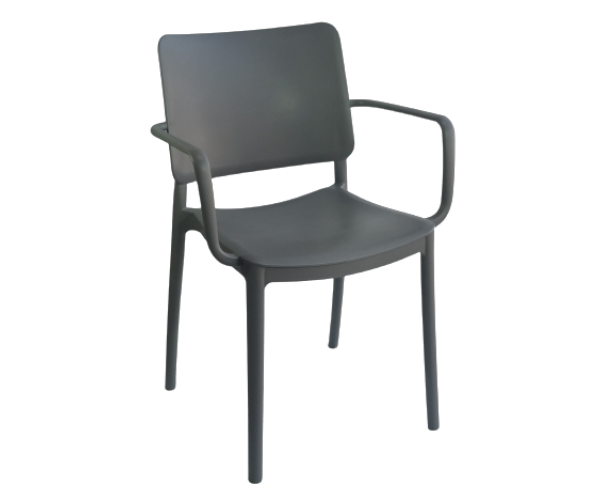 RIMINI-A πολυθρόνα polypropylene ΚΑΠΟΥΤΣΙΝΟ, 57x43xH81