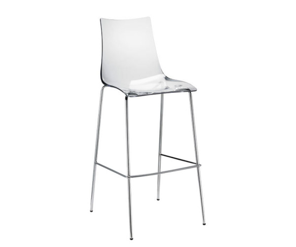 ZEBRA-2546 σκαμπό ψηλό μεταλλικό χρωμίου polycarbonate ΔΙΑΦΑΝΟ, 48x51xΗ65/103 ZEBRA-2546 σκαμπό ψηλό μεταλλικό χρωμίου polycarbonate ΔΙΑΦΑΝΟ, 48x51xΗ65/103