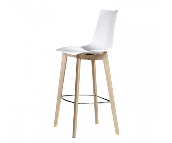 ZEBRA-2810 σκαμπό ψηλό με ξύλο και polycarbonate ΛΕΥΚΟ, 46x50xΗ68/104 ZEBRA-2810 σκαμπό ψηλό με ξύλο και polycarbonate ΛΕΥΚΟ, 46x50xΗ68/104