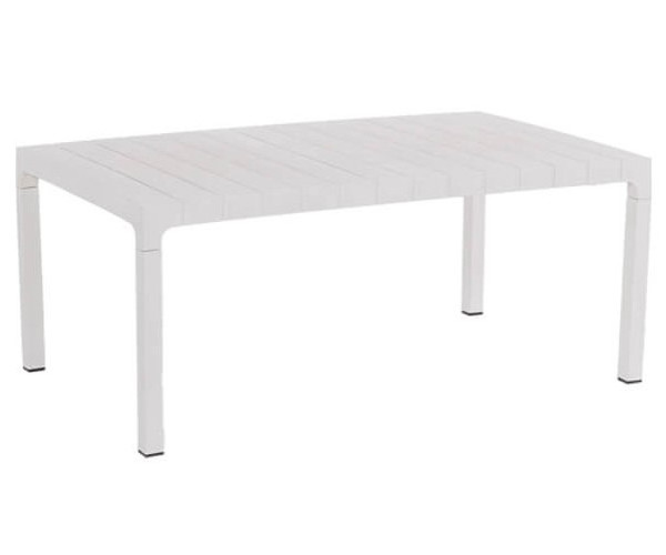 HILTON-T τραπεζάκι κήπου polypropylene ΛΕΥΚΟ, 97x60xH40 HILTON-T τραπεζάκι κήπου polypropylene ΛΕΥΚΟ, 97x60xH40