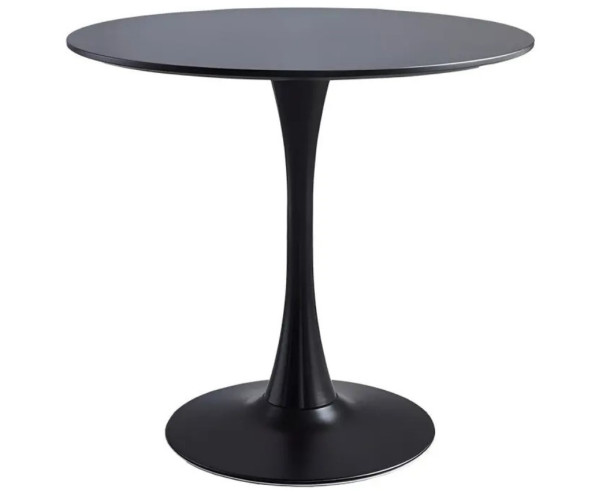 SIMPLE τραπέζι μεταλλικό με επιφάνεια mdf ΜΑΥΡΟ, Φ80xh75 SIMPLE τραπέζι μεταλλικό με επιφάνεια mdf ΜΑΥΡΟ, Φ80xh75