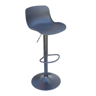MORE σκαμπό ρυθμιζόμενo μέταλλο-polypropylene ΜΑΥΡΟ / 43x35x75/104