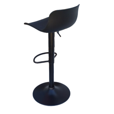 MORE σκαμπό ρυθμιζόμενo μέταλλο-polypropylene ΜΑΥΡΟ / 43x35x75/104