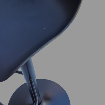 MORE σκαμπό ρυθμιζόμενo μέταλλο-polypropylene ΜΑΥΡΟ / 43x35x75/104