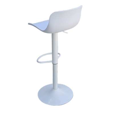 MORE σκαμπό ρυθμιζόμενo μέταλλο-polypropylene ΛΕΥΚΟ / 43x35x75/104