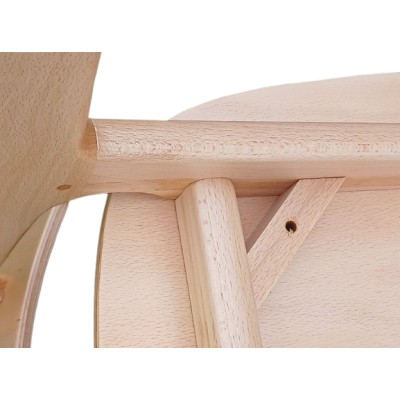 LUNA-1 καρέκλα εσωτερικού χώρου ξύλινη χρώμα ΦΥΣΙΚΟ / 44x47xH84