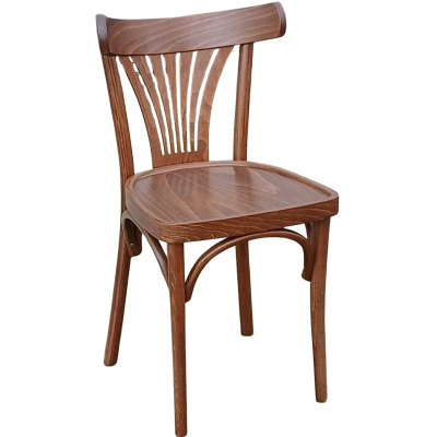 HARPER-CH καρέκλα εσωτερικού χώρου ξύλινη χρώμα ΚΑΡΥΔΙ / 40x43xH82 