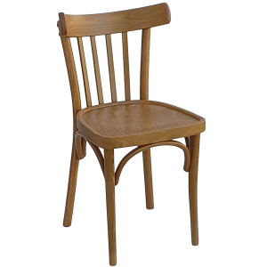 RILEY καρέκλα εσωτερικού χώρου ξύλινη χρώμα ΜΕΛΙ / 40x43xH82