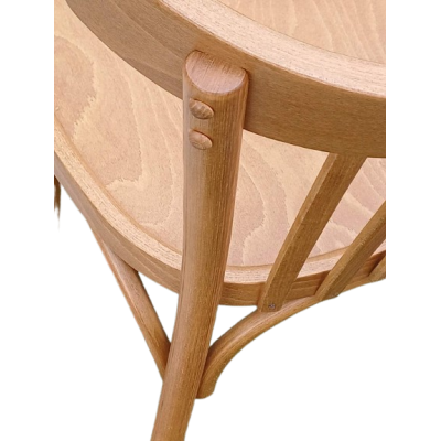 RILEY καρέκλα εσωτερικού χώρου ξύλινη χρώμα ΜΕΛΙ / 40x43xH82