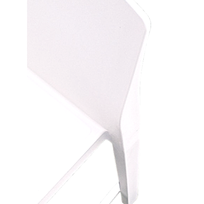 KATE-2346 σκαμπό εξωτερικού χώρου ψηλό technopolymer ΛΕΥΚΟ / 48x47xH65/88