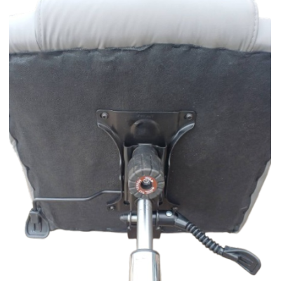 STAMP πολυθρόνα γραφείου διευθυντού δερματίνη ΓΚΡΙ ΣΚΟΥΡΟ / 60x70xH120-127