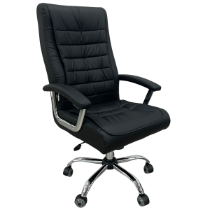 BLANCO πολυθρόνα γραφείου διευθυντού δερματίνη ΜΑΥΡΗ / 78x61xH112-122