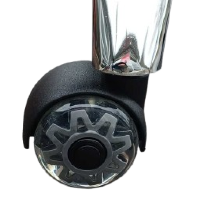 PENCIL πολυθρόνα γραφείου χαμηλή πλάτη δερματίνη ΓΚΡΙ ΑΝΟΙΚΤΟ / 58x62xΗ96-106