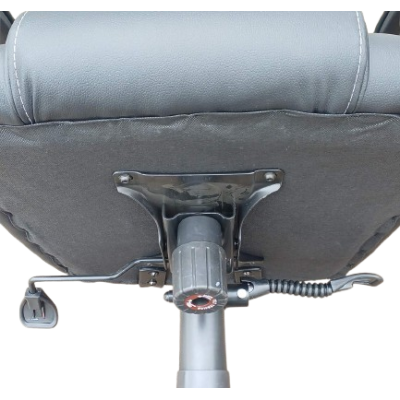 SENNA πολυθρόνα γραφείου bucket mesh-δερματίνη ΜΑΥΡΗ / 62x65xΗ110-120