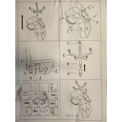 SENNA πολυθρόνα γραφείου bucket mesh-δερματίνη ΜΑΥΡΗ / 62x65xΗ110-120