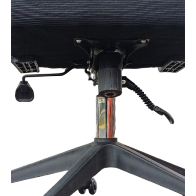 SUMI πολυθρόνα γραφείου σκελετός πλαστικός ΜΑΥΡΟΣ κάθισμα mesh ΜΑΥΡΟ / 63x60xH121-131