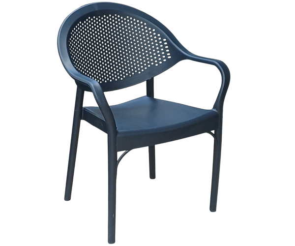 PRIME πολυθρόνα polypropylene ΑΝΘΡΑΚΙ / 63x64xH82