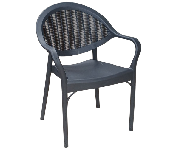 PRIME-RATTAN πολυθρόνα polypropylene ΑΝΘΡΑΚΙ / 63x64xH82