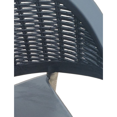 PRIME-RATTAN πολυθρόνα polypropylene ΑΝΘΡΑΚΙ / 63x64xH82