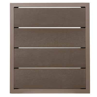 Παραλ/μο Τραπέζι Αλουμινίου Με Καφέ Pollywood 134 x 74 x 72(H)cm